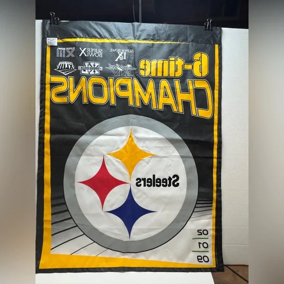 Steelers hanging flag for pole - Picture 3 of 4